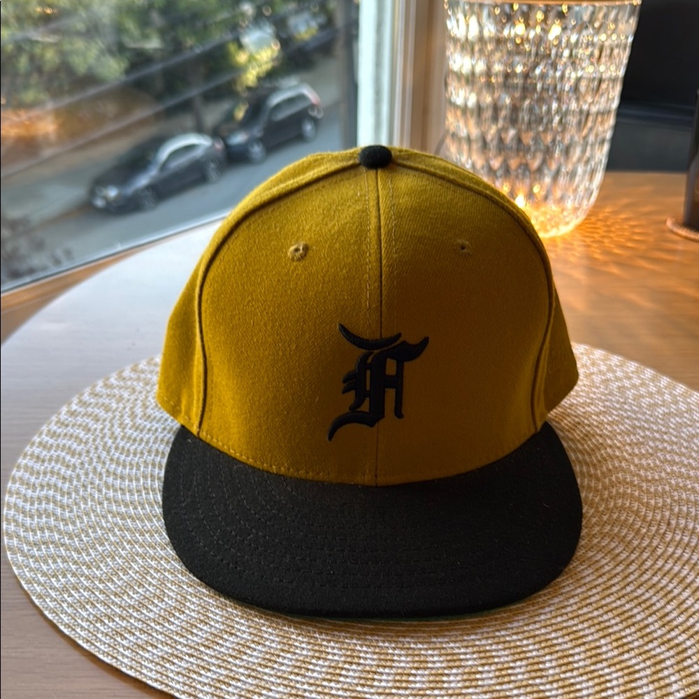 Fear of God Yellow and Black Baseball Cap